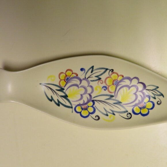 Poole Pottery Relish Candy Dish Floral Design Vintage (K671) - Picture 3 of 8